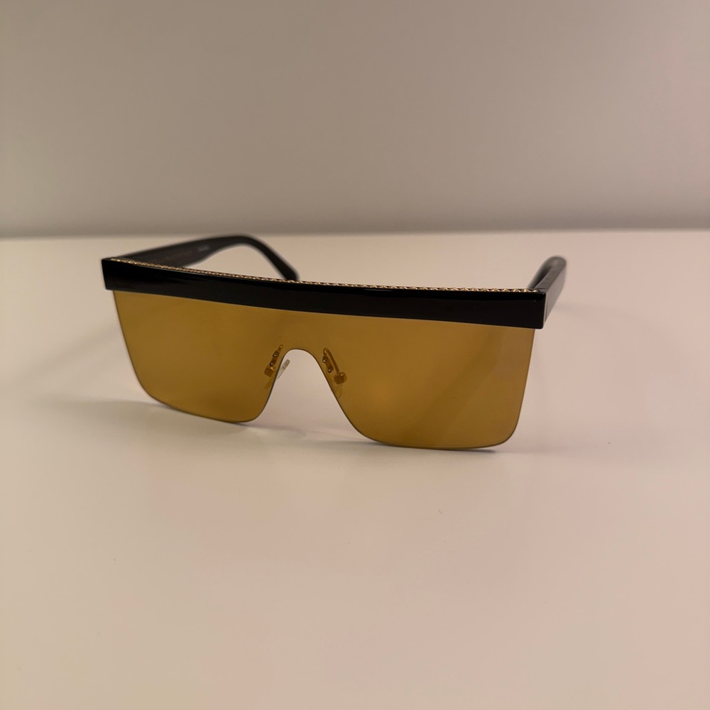 Stella McCartney Black and Gold Sunglasses